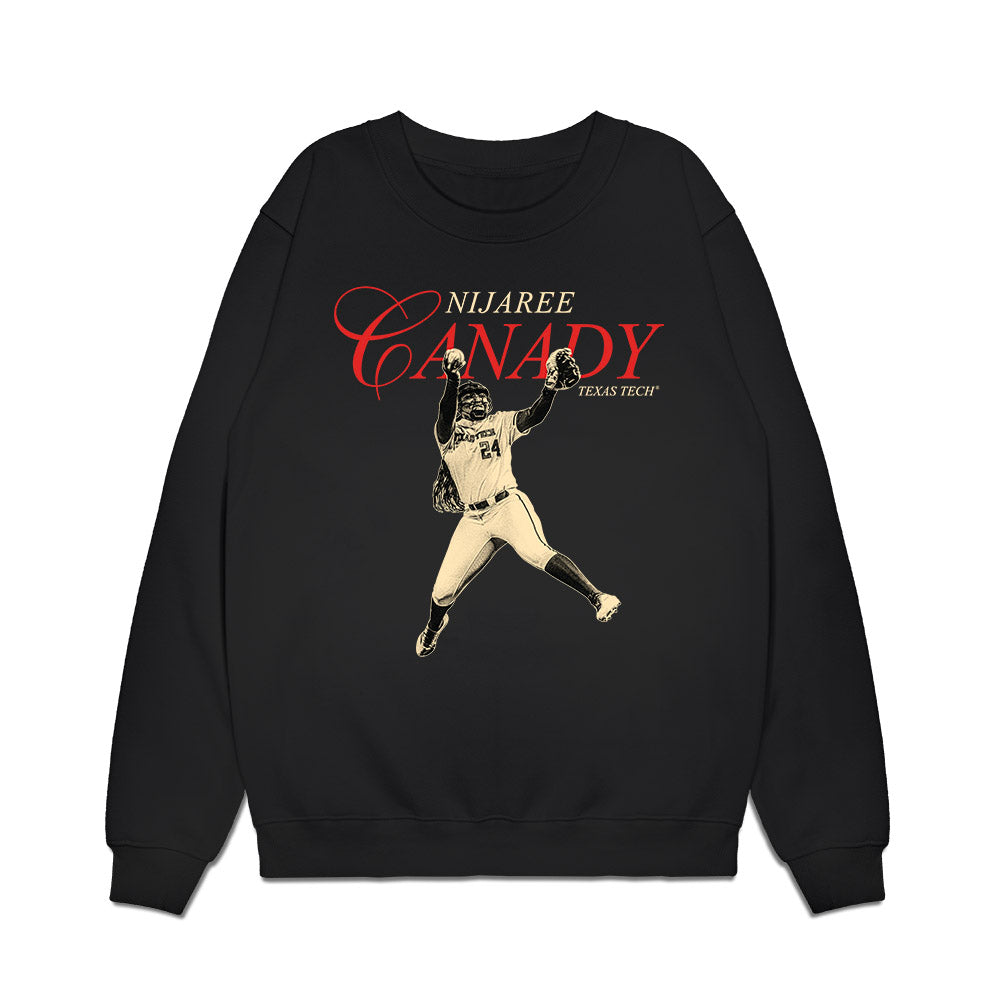 Texas Tech - NCAA Softball : NiJaree Canady - Graphic Premium Crewneck Sweatshirt-0