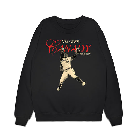 Texas Tech - NCAA Softball : NiJaree Canady - Graphic Premium Crewneck Sweatshirt-0