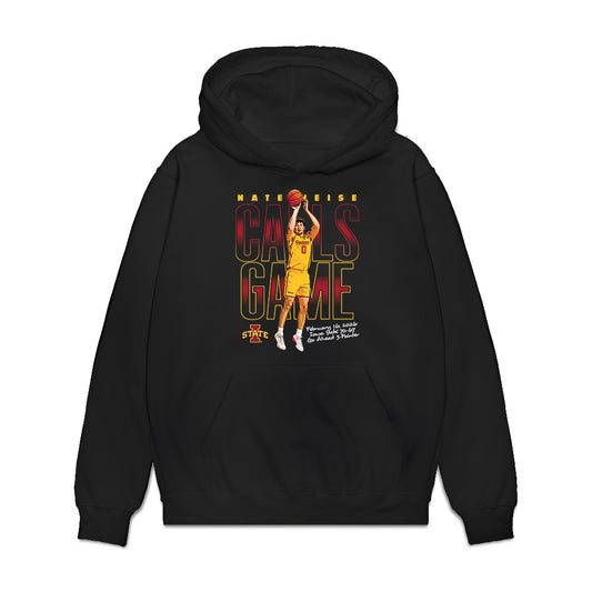 Iowa State - NCAA Men's Basketball : Nate Heise - Buzzer Beater Premium Hooded Sweatshirt-0