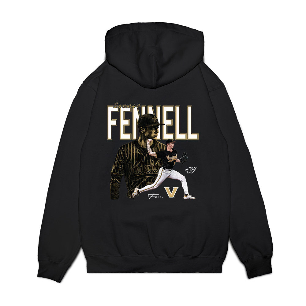 Vanderbilt - NCAA Baseball : Connor Fennell - Collage Premium Hooded Sweatshirt-1