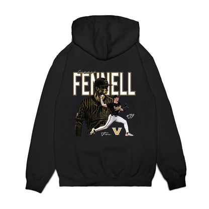 Vanderbilt - NCAA Baseball : Connor Fennell - Collage Premium Hooded Sweatshirt-1