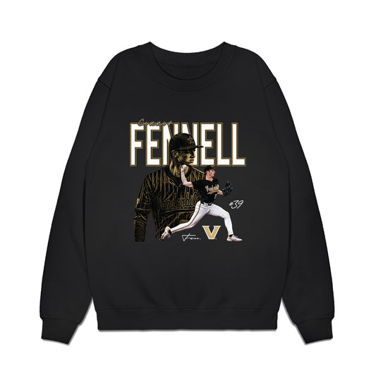 Vanderbilt - NCAA Baseball : Connor Fennell - Collage Premium Crewneck Sweatshirt-0