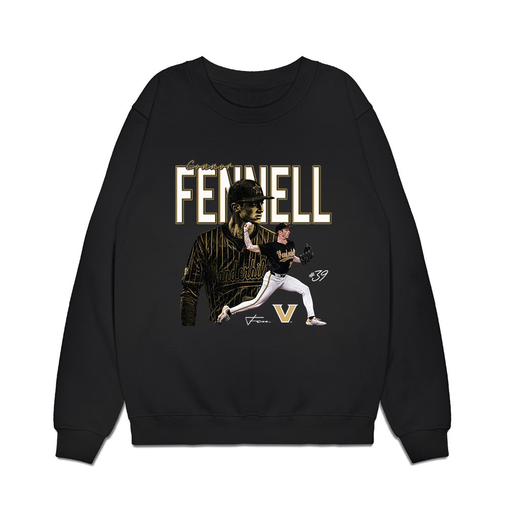 Vanderbilt - NCAA Baseball : Connor Fennell - Collage Premium Crewneck Sweatshirt-0