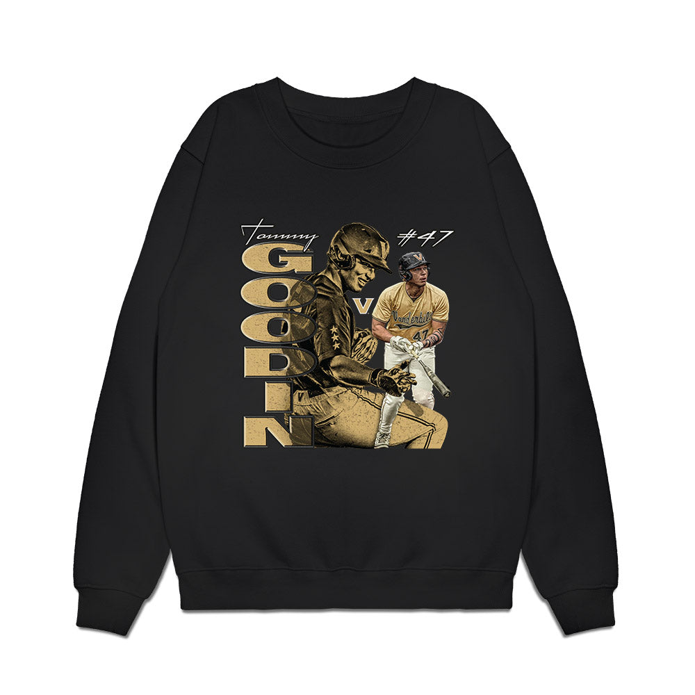Vanderbilt - NCAA Baseball : Tommy Goodin - Collage Premium Crewneck Sweatshirt-0