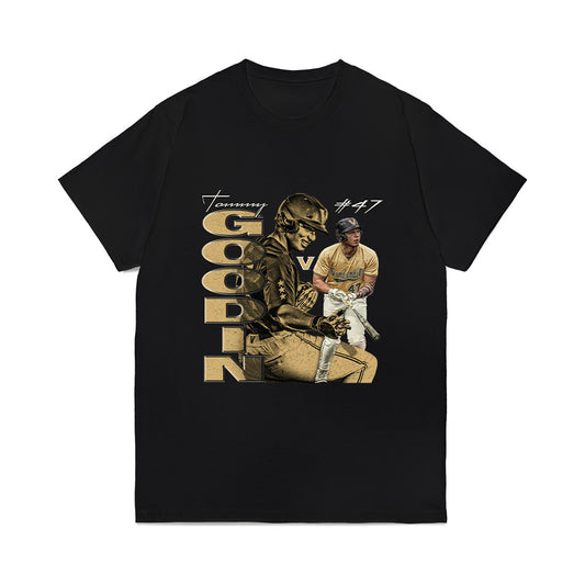 Vanderbilt - NCAA Baseball : Tommy Goodin - Collage Comfort Colors T-Shirt-0