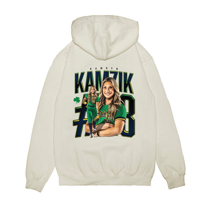 Notre Dame - NCAA Softball : Kamryn Kamzik - Collage Premium Hooded Sweatshirt-1