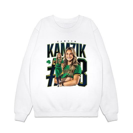 Notre Dame - NCAA Softball : Kamryn Kamzik - Collage Premium Crewneck Sweatshirt-0