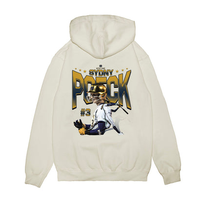 Notre Dame - NCAA Softball : Sydny Poeck - Collage Premium Hooded Sweatshirt-1