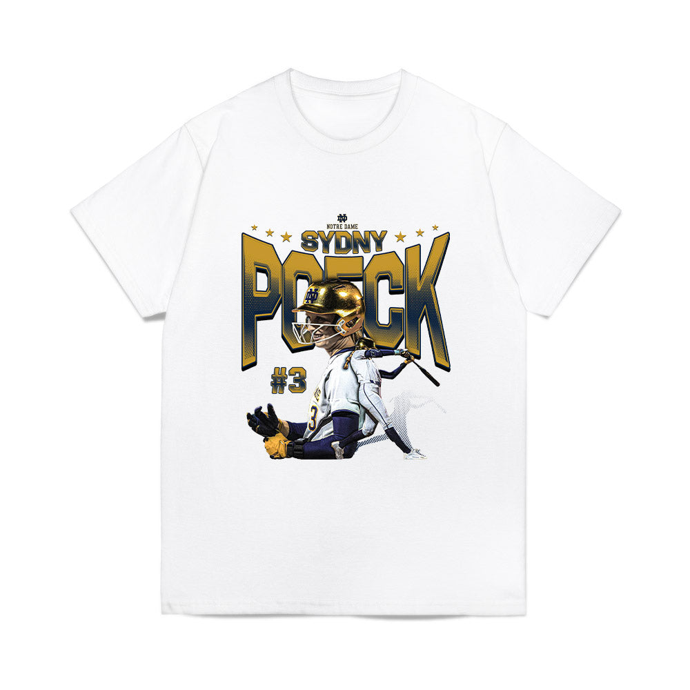 Notre Dame - NCAA Softball : Sydny Poeck - Collage Comfort Colors T-Shirt-0