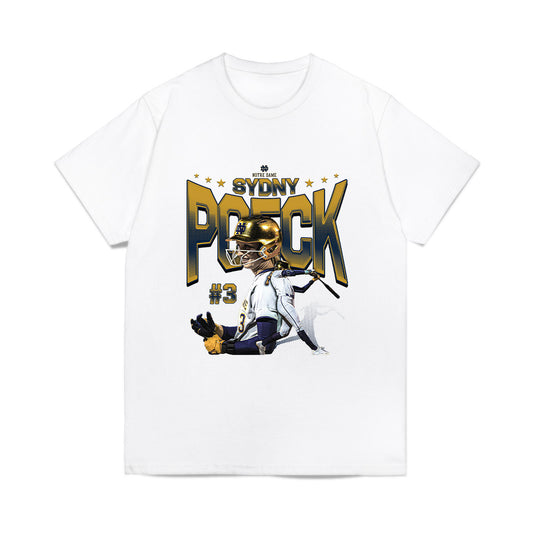 Notre Dame - NCAA Softball : Sydny Poeck - Collage Comfort Colors T-Shirt-0