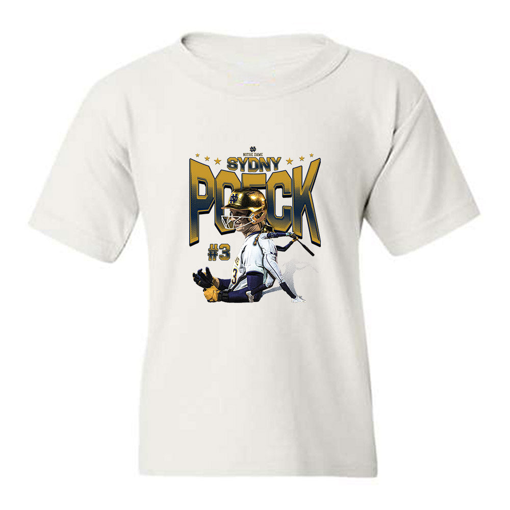 Notre Dame - NCAA Softball : Sydny Poeck - Collage Youth T-Shirt-0