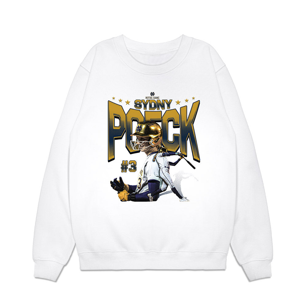 Notre Dame - NCAA Softball : Sydny Poeck - Collage Premium Crewneck Sweatshirt-0