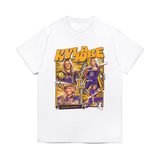Lipscomb - NCAA Softball : Kyla Jobe - Collage Comfort Colors T-Shirt-0