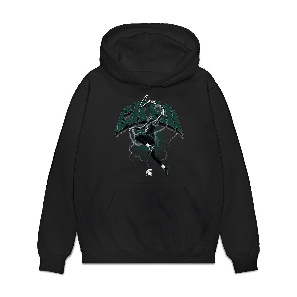 Michigan State - NCAA Men's Basketball : Coen Carr - Collage Premium Hooded Sweatshirt-0