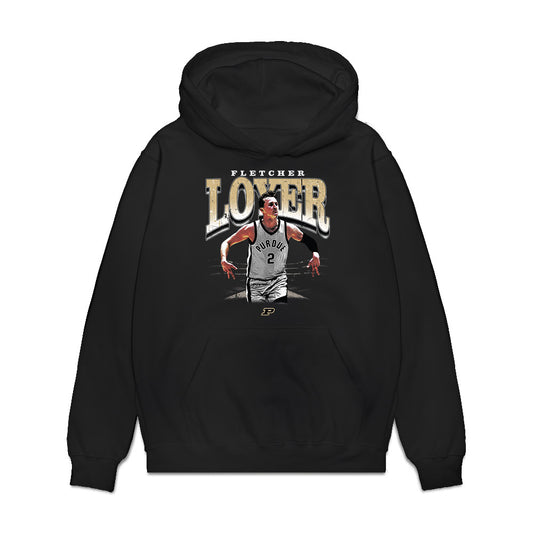 Purdue - NCAA Men's Basketball : Fletcher Loyer - Collage Premium Hooded Sweatshirt-0