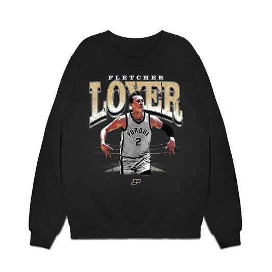 Purdue - NCAA Men's Basketball : Fletcher Loyer - Collage Premium Crewneck Sweatshirt-0