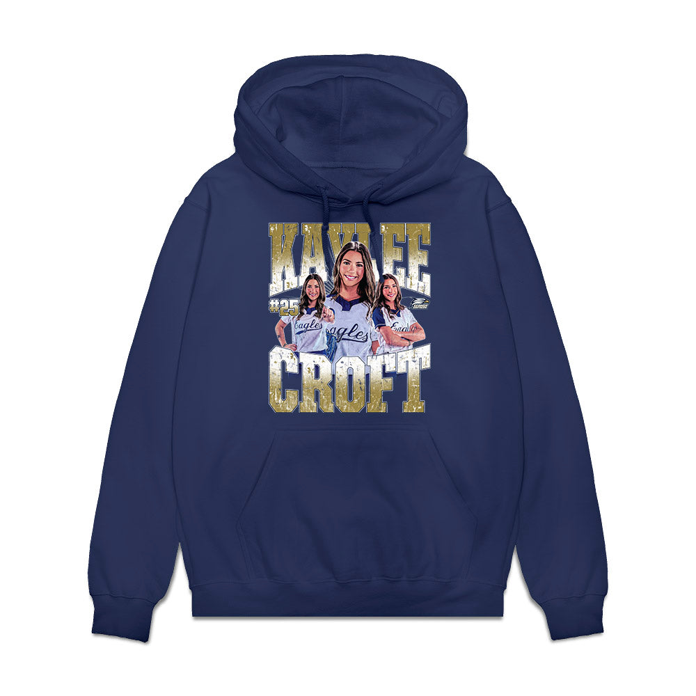 Georgia Southern - NCAA Softball : kaylee croft - Collage Fleece Hooded Sweatshirt-0