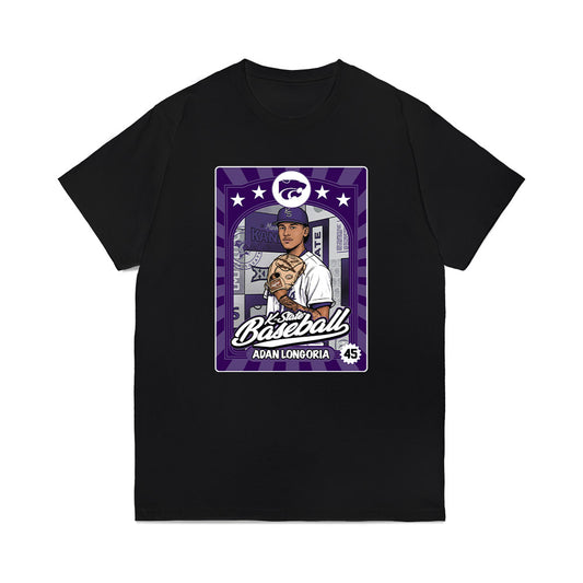 Kansas State - NCAA Baseball : Adan Longoria - Card Inspired Comfort Colors T-Shirt-0