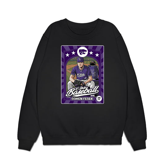 Kansas State - NCAA Baseball : Cohen Feser - Card Inspired Premium Crewneck Sweatshirt-0