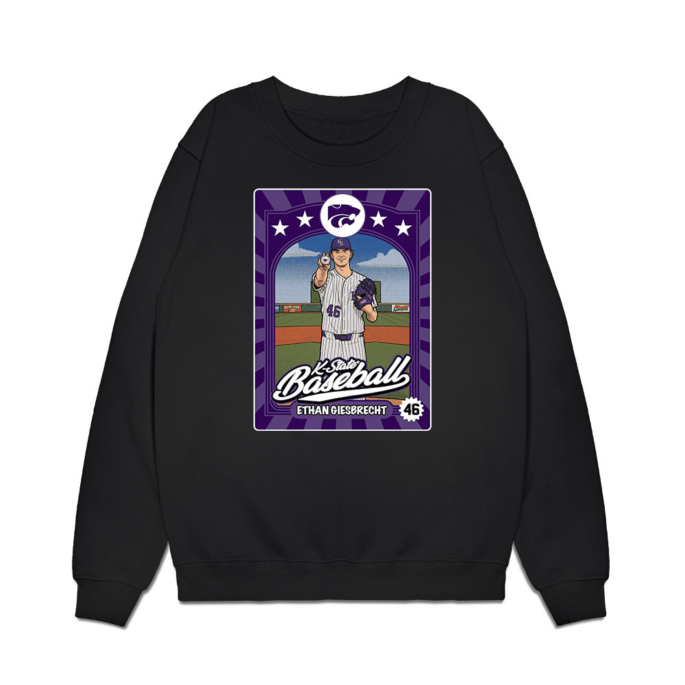 Kansas State - NCAA Baseball : Ethan Giesbrecht - Card Inspired Premium Crewneck Sweatshirt-0