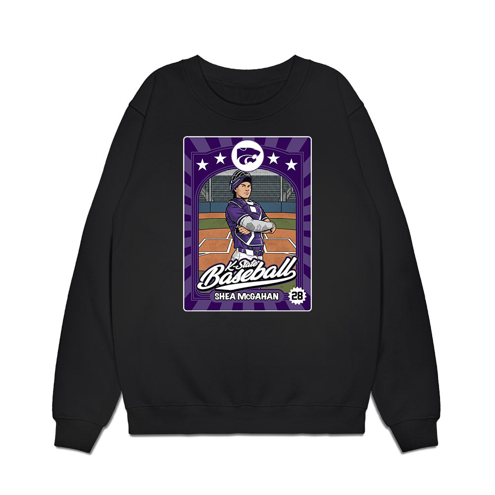 Kansas State - NCAA Baseball : Shea McGahan - Card Inspired Premium Crewneck Sweatshirt-0