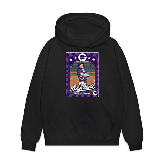 Kansas State - NCAA Baseball : Shea McGahan - Card Inspired Premium Hooded Sweatshirt-0