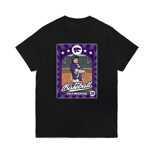 Kansas State - NCAA Baseball : Shea McGahan - Card Inspired Comfort Colors T-Shirt-0