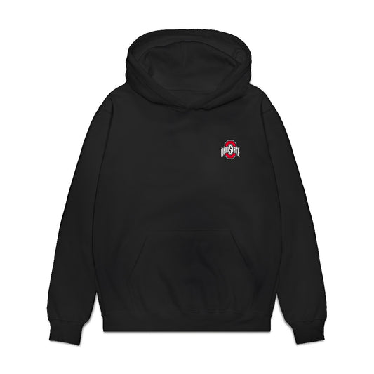 Ohio State - NCAA Women's Basketball : Elsa Lemmila - Collage Premium Hooded Sweatshirt-0