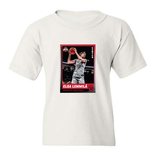 Ohio State - NCAA Women's Basketball : Elsa Lemmila - Trading Card Youth T-Shirt-0