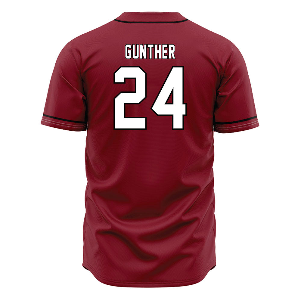 South Carolina - NCAA Baseball : Josh Gunther - Garnet Jersey-1