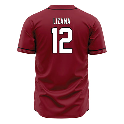 South Carolina - NCAA Baseball : Ethan Lizama - Garnet Jersey-1