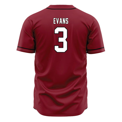 South Carolina - NCAA Baseball : Patrick Evans - Garnet Jersey-1