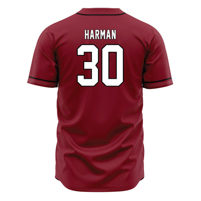 South Carolina - NCAA Baseball : Dawson Harman - Garnet Jersey-1