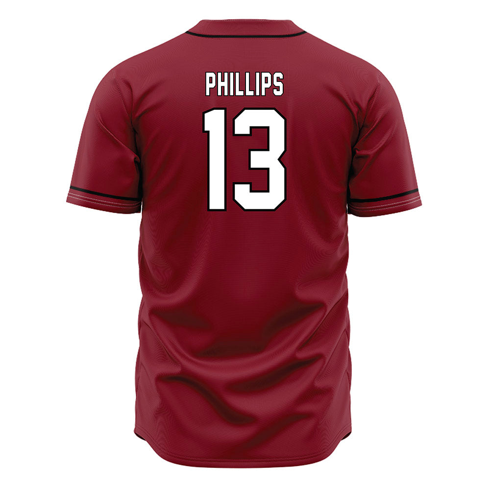 South Carolina - NCAA Baseball : Amp Phillips - Garnet Jersey-1
