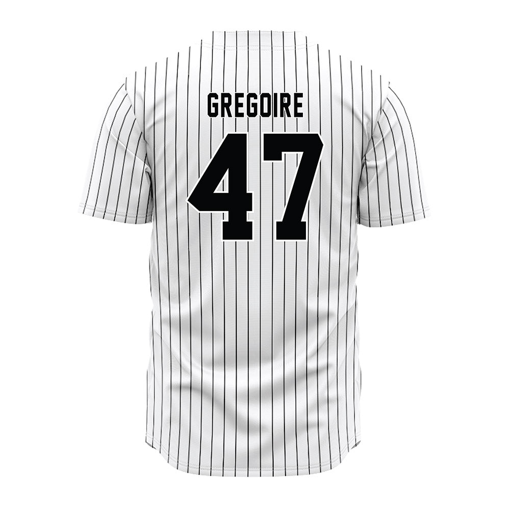South Carolina - NCAA Baseball : Joshua Gregoire - Pinstripe Jersey-1