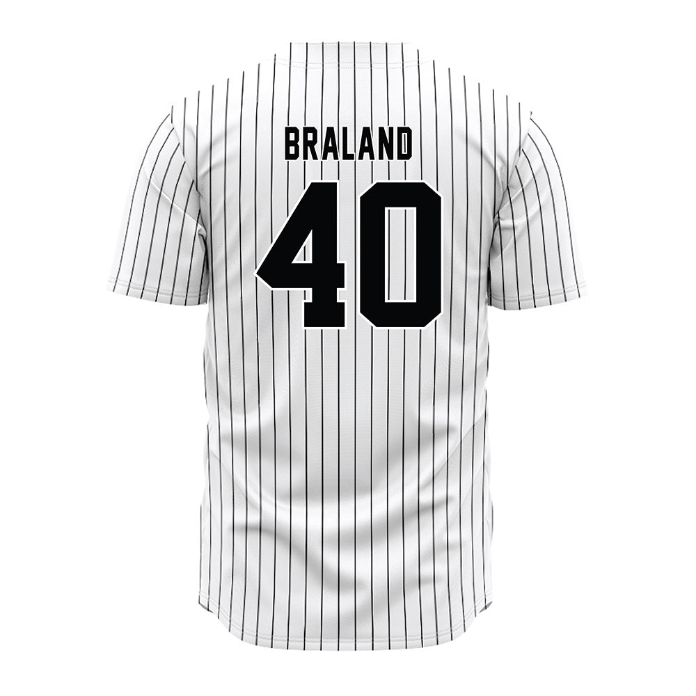 South Carolina - NCAA Baseball : Gavin Braland - Pinstripe Jersey-1
