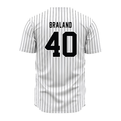 South Carolina - NCAA Baseball : Gavin Braland - Pinstripe Jersey-1