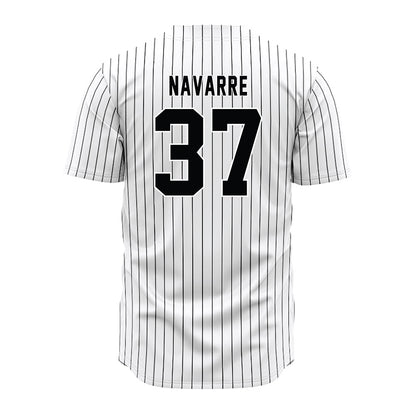 South Carolina - NCAA Baseball : Bryce Navarre - Pinstripe Jersey-1