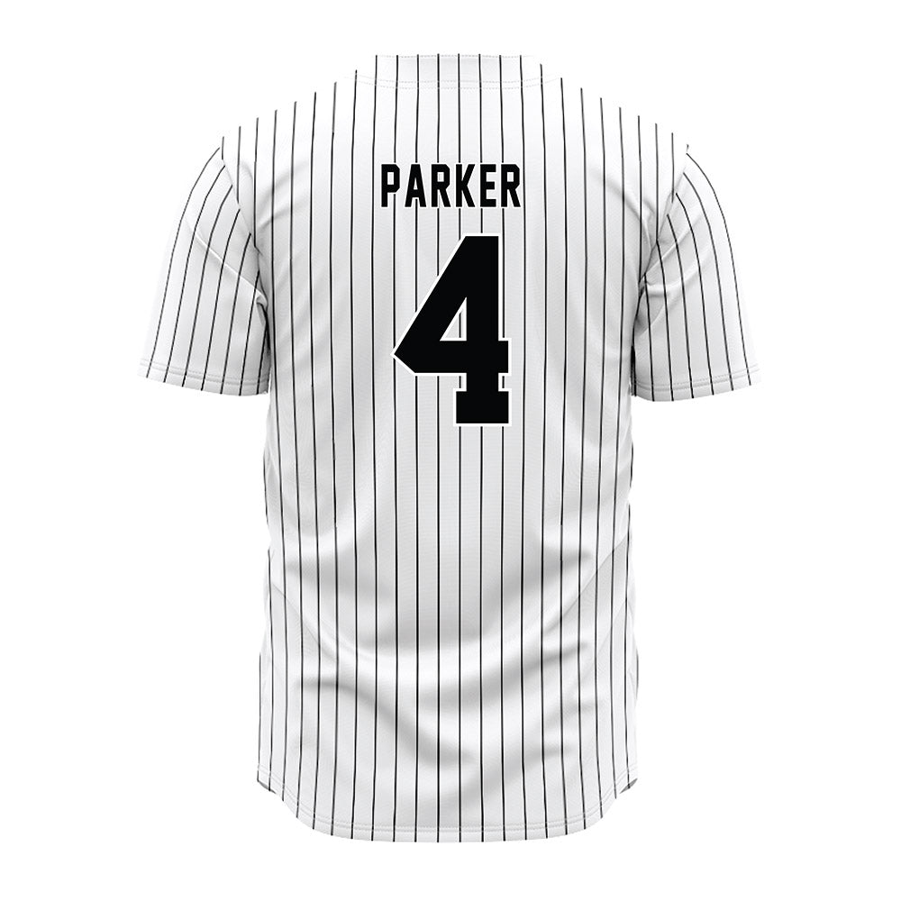 South Carolina - NCAA Baseball : Erik Parker - Pinstripe Jersey-1