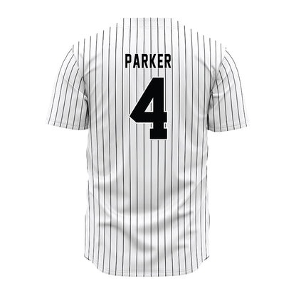 South Carolina - NCAA Baseball : Erik Parker - Pinstripe Jersey-1