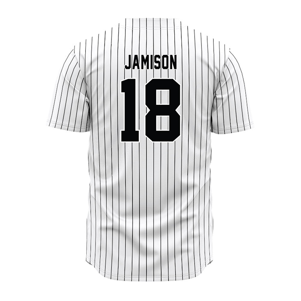South Carolina - NCAA Baseball : Aaron Jamison - Pinstripe Jersey-1