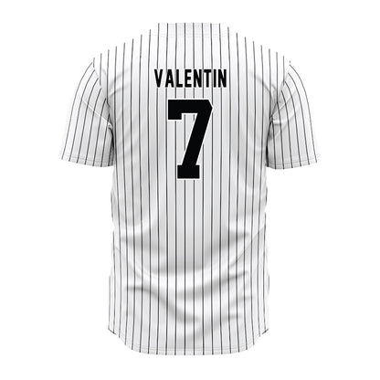 South Carolina - NCAA Baseball : Alex Valentin - Pinstripe Jersey-1