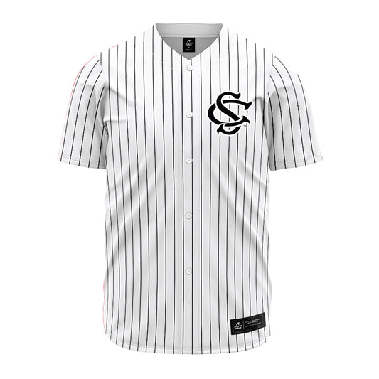 South Carolina - NCAA Baseball : Reese Moore - Pinstripe Jersey-0