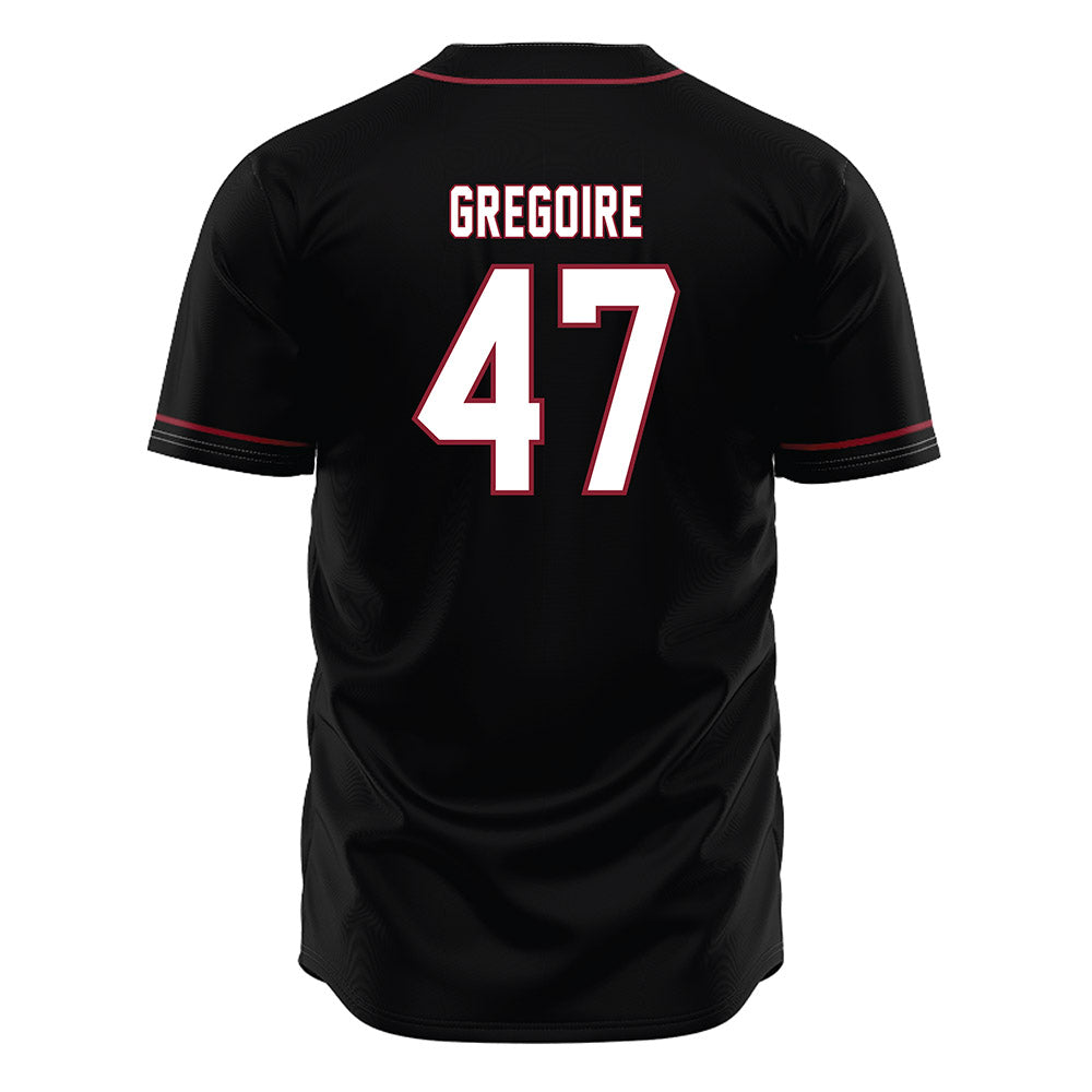 South Carolina - NCAA Baseball : Joshua Gregoire - Black Jersey-1