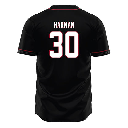 South Carolina - NCAA Baseball : Dawson Harman - Black Jersey-1