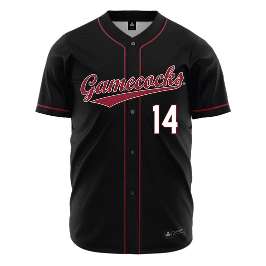 South Carolina - NCAA Baseball : Caleb Hoover - Black Jersey-0