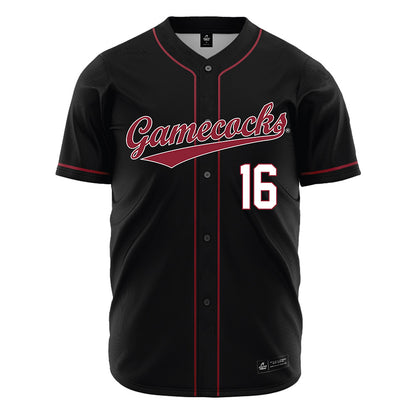 South Carolina - NCAA Baseball : Patrick Dudley - Black Jersey-0
