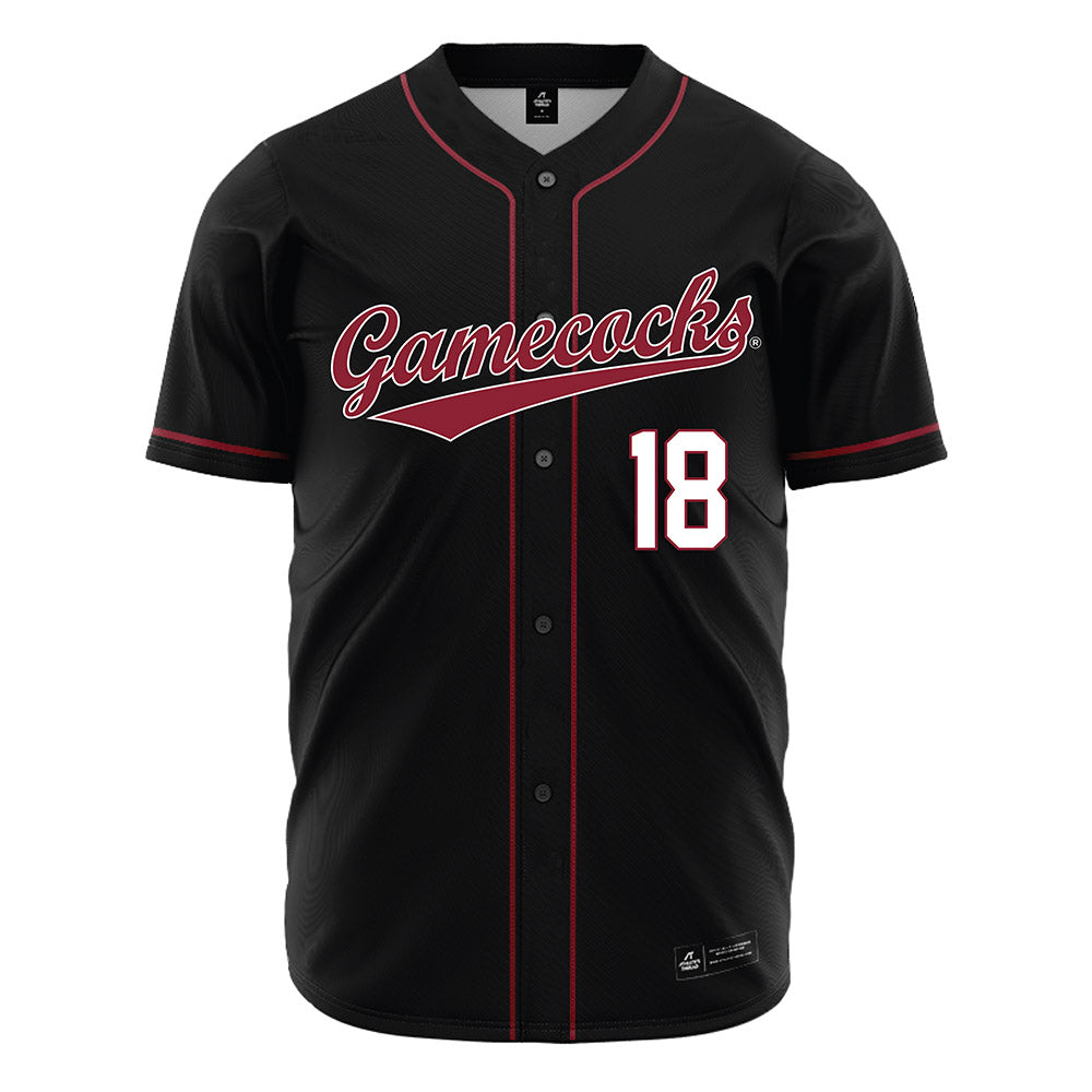 South Carolina - NCAA Baseball : Aaron Jamison - Black Jersey-0