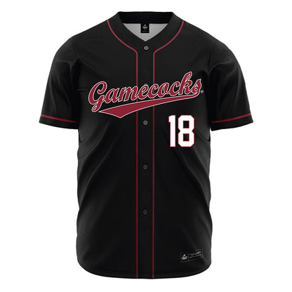 South Carolina - NCAA Baseball : Aaron Jamison - Black Jersey-0