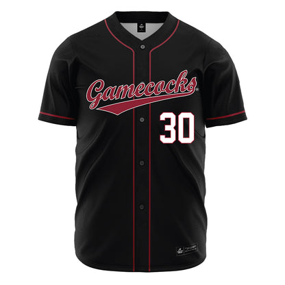 South Carolina - NCAA Baseball : Dawson Harman - Black Jersey-0